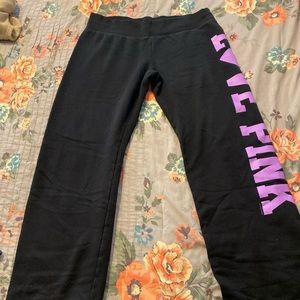 Pink sweat pants